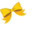Lettre m nœud jaune