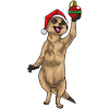 Suricate Noël Boule de Noël