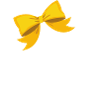Lettre e nœud jaune