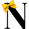 Letter n yellow bow