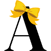 Yellow bow letter