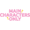 Main Characters Only statement design