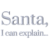 Santa Saying Embroidered
