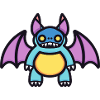 Fledermaus Halloween Comic Lustig