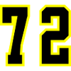 72 Number Jersey