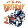 Football Astronaut 2nd Birthday