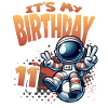 Football Astronaut 11th Birthday