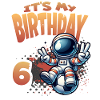 Soccer Astronaut 6th Birthday