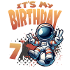 Soccer Astronaut 7th Birthday