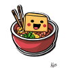 Super Funny Pixel Tofu Ramen