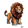 Strong Pixel Lion