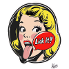 1950s Pop Cartoon: Lick It