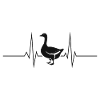 Gans Gänse Herzschlag Herzfrequenz