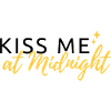 Romantisk nytårsdesign "Kiss me at Midnight"