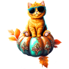 Pumpkin Cat