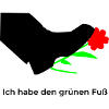 grüner Fuß