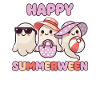 Happy Summerween Summer Halloween Ghost