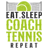 Funny Tennis Player Racket Coach