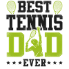 Funny Tennis Player Racket Dad