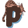 Cat Letter P