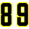 89 Zahl Trikot