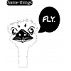 OSTRICH FLY WHT