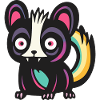 Skunk Halloween Comic Funny
