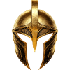 Spartan Helmet Symbol Gold