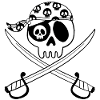 Pirate Skull (Black)