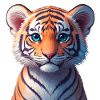 Bengal tiger baby