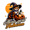 Meow-gical Halloween Cat