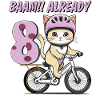 CAT BIKE BAAM!! ALREADY EIGHT
