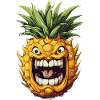 Funny Pineapple Fruit