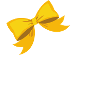 Letter V yellow bow