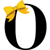 Letter o yellow bow