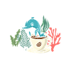 Love dolphins and coffee