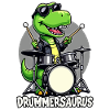 Schlagzeuger, Schlagzeug, Drummer, Drummersaurus