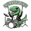 Schlagzeuger, Schlagzeug, Drummer, Drummersaurus