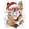 German Shepherd Christmas