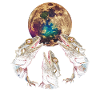 Bearded Dragon Lizard Howling Moon