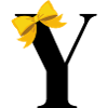 Letter y yellow bow