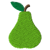 Poire brodée