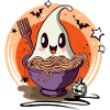 Ramen Ghost - Kawaii Halloween Food Design
