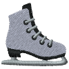 Eislaufschuh bestickt