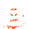Halloween Fledermaus mit Hexenhut - Fun Design