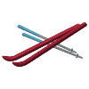 Skis brodés