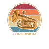 Retro Euphonist Euphoniumist Instrument Player