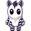 Zebra Halloween Comic Geist