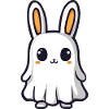 Lapin Halloween Bande dessinée Fantôme