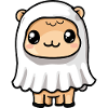Camel Halloween Comic Ghost